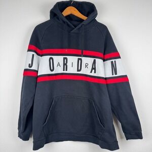 Jordan Hoodie Mens XXL Black Excellent Streetwear‎ Pullover Sweatshirt